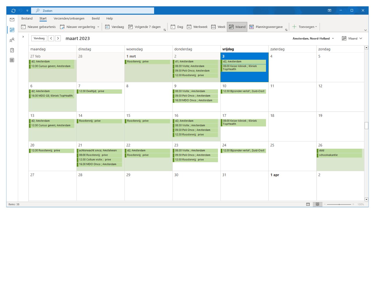 Planpower in Outlook op de desktop